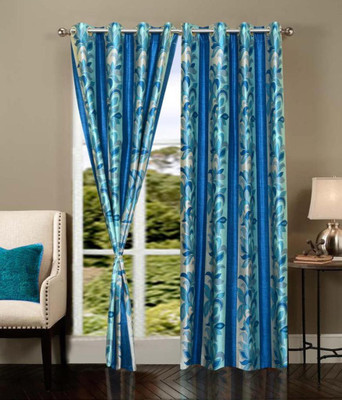 

Jojo Designs 215 cm (7 ft) Polyester Door Curtain (Pack Of 2)(Plain, Blue)