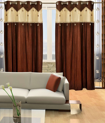 50% OFF on Sanaya Polyester Long Door Curtain 270 cm (8 ft) Pack of 2(Striped Brown) 50% OFF on Sanaya Polyester Long Door Curtain 270 cm (8 ft) Pack of 2(Striped Brown)