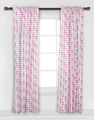 

Bacati 106.48 cm (3 ft) Cotton Window & Door Curtain (Pack Of 2)(Animal, Multicolor)