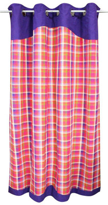 

Adt Saral 225 cm (7 ft) Cotton Door Curtain Single Curtain(Geometric, Multicolor)