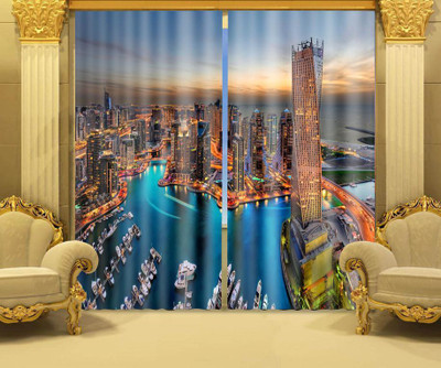 

The Intellect Bazaar 213 cm (7 ft) Polyester Door Curtain (Pack Of 2)(Printed, Multicolor)