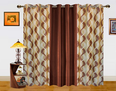 11% OFF on Dekor World 215 cm (7 ft) Polyester Door Curtain (Pack Of 3)(Abstract, Brown) 11% OFF on Dekor World 215 cm (7 ft) Polyester Door Curtain (Pack Of 3)(Abstract, Brown)