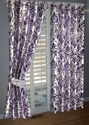 

PHome Decor 152 cm (5 ft) Polyester Window Curtain (Pack Of 2)(Abstract, Multicolor)