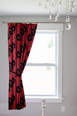 

Threadmix 152 cm (5 ft) Polyester Window Curtain Single Curtain(Abstract, Multicolor)