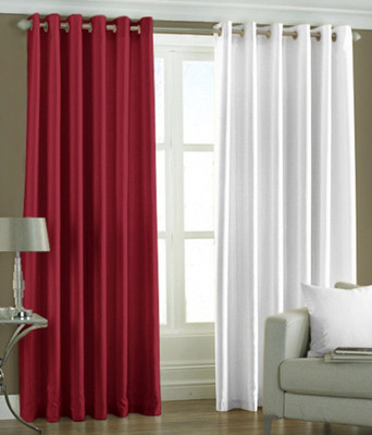 

Livingcreation 213 cm (7 ft) Polyester Door Curtain (Pack Of 2)(Plain, Multicolor)