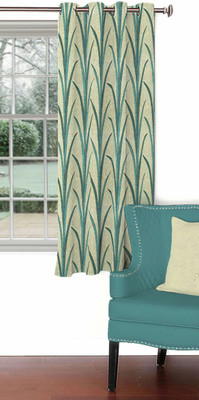 

Skipper 153 cm (5 ft) Blends Window Curtain Single Curtain(Floral, Aqua)