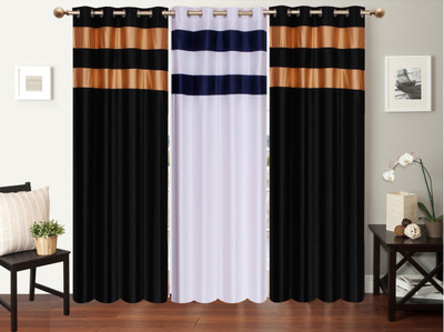 

Furnishing Zone 213 cm (7 ft) Polyester Door Curtain (Pack Of 3)(Plain, Multicolor)