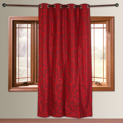 8% OFF on Dekor World 215 cm (7 ft) Polyester Door Curtain Single Curtain(Self Design, Maroon) 8% OFF on Dekor World 215 cm (7 ft) Polyester Door Curtain Single Curtain(Self Design, Maroon)