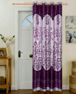 

Countingbeds 213 cm (7 ft) Polyester Door Curtain Single Curtain(Printed, Purple)