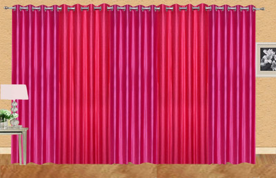 

Ville Style 214 cm (7 ft) Polyester Door Curtain (Pack Of 5)(Solid, Pink)
