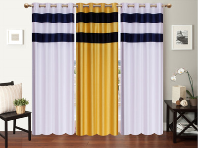 

Furnishing Zone 213 cm (7 ft) Polyester Door Curtain (Pack Of 3)(Plain, Multicolor)