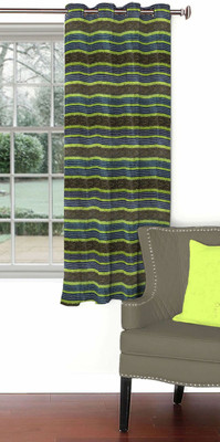 

Skipper 153 cm (5 ft) Blends Window Curtain Single Curtain(Striped, Multicolor)