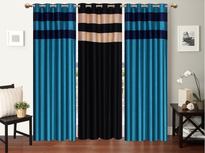 

Furnishing Zone 152 cm (5 ft) Polyester Window Curtain (Pack Of 3)(Plain, Multicolor)