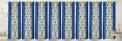 

Stella Creations 214 cm (7 ft) Polyester Door Curtain (Pack Of 8)(Printed, Blue)