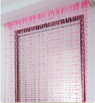 

Elsker 205 cm (7 ft) Polyester Door Curtain (Pack Of 2)(Self Design, Light Pink)