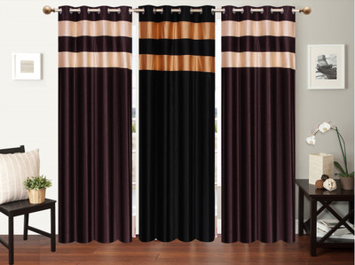 

Furnishing Zone 213 cm (7 ft) Polyester Door Curtain (Pack Of 3)(Plain, Multicolor)