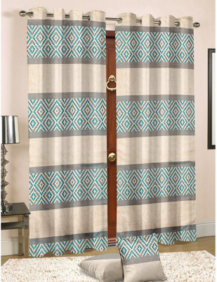 

Cortina 210 cm (7 ft) Jacquard Door Curtain Single Curtain(Abstract, Multicolor)