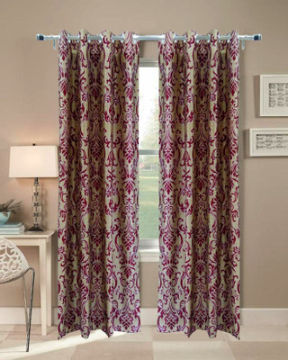 62% OFF on Homefab India 274.5 cm (9 ft) Polyester Long Door Curtain Single Curtain(Printed, Maroon) 62% OFF on Homefab India 274.5 cm (9 ft) Polyester Long Door Curtain Single Curtain(Printed, Maroon)