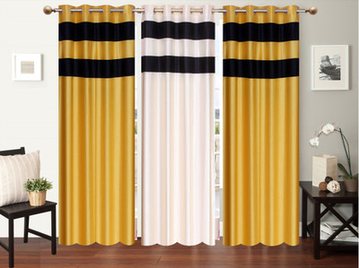 

Furnishing Zone 213 cm (7 ft) Polyester Door Curtain (Pack Of 3)(Plain, Multicolor)