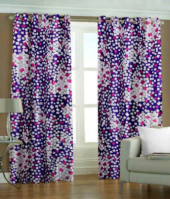 

Jojo Designs 215 cm (7 ft) Polyester Door Curtain (Pack Of 2)(Printed, Blue)