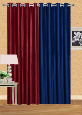 

Ville Style 214 cm (7 ft) Polyester Door Curtain (Pack Of 2)(Solid, Maroon, Purple)