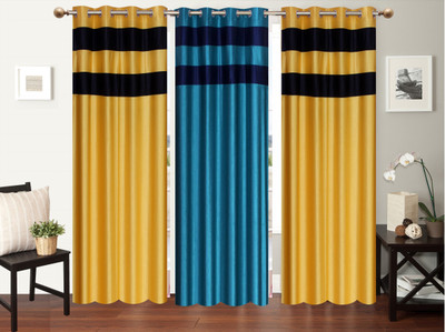 

Furnishing Zone 213 cm (7 ft) Polyester Door Curtain (Pack Of 3)(Plain, Multicolor)