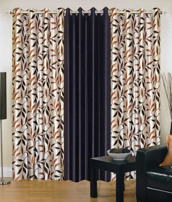 

JT International 213.36 cm (7 ft) Polyester Door Curtain (Pack Of 2)(Solid, Multicolor)