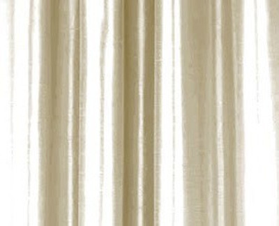 9% OFF on Dekor World 215 cm (7 ft) Polyester Door Curtain (Pack Of 3)(Striped, White, Brown)