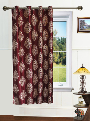 9% OFF on Dekor World 150 cm (5 ft) Polyester Window Curtain Single Curtain(Geometric, Maroon) 9% OFF on Dekor World 150 cm (5 ft) Polyester Window Curtain Single Curtain(Geometric, Maroon)