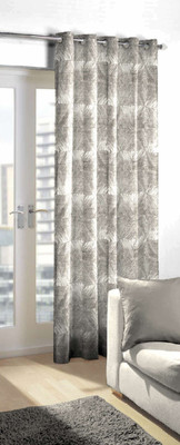 

Skipper 214 cm (7 ft) Blends Door Curtain Single Curtain(Abstract, Grey)