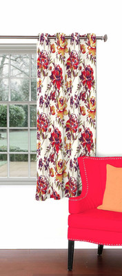 

Skipper 153 cm (5 ft) Blends Window Curtain Single Curtain(Floral, Purple)