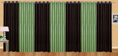 

Stella Creations 214 cm (7 ft) Polyester Door Curtain (Pack Of 7)(Solid, Brown, Light Green)