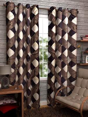 56% OFF on Homefab India 274.5 cm (9 ft) Polyester Long Door Curtain (Pack Of 2)(Geometric, Brown) 56% OFF on Homefab India 274.5 cm (9 ft) Polyester Long Door Curtain (Pack Of 2)(Geometric, Brown)