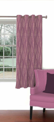 

Skipper 153 cm (5 ft) Blends Window Curtain Single Curtain(Abstract, Purple)