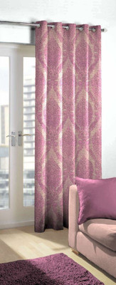

Skipper 244 cm (8 ft) Blends Door Curtain Single Curtain(Motif, Purple)