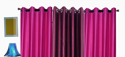 

Akshya 152 cm (5 ft) Polyester Window Curtain (Pack Of 3)(Plain, Multicolor)