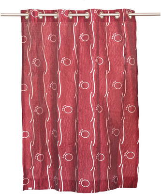 

BE 155 cm (5 ft) Polyester Window Curtain Single Curtain(Abstract, Lavender)