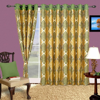 Cortina 150 cm (5 ft) Polyester Window Curtain (Pack Of 2)(Motif, Purple) Cortina 150 cm (5 ft) Polyester Window Curtain (Pack Of 2)(Motif, Purple)