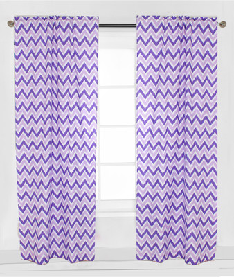 

Bacati 106.48 cm (3 ft) Cotton Window & Door Curtain (Pack Of 2)(Geometric, Multicolor)