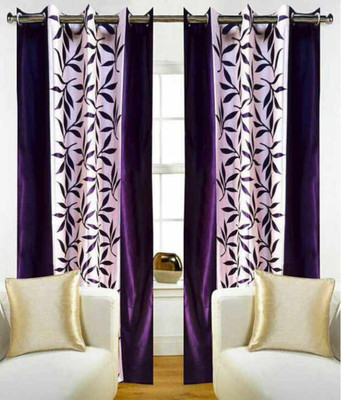 

Decor World 274 cm (9 ft) Polyester Long Door Curtain (Pack Of 2)(Floral, Multicolor)