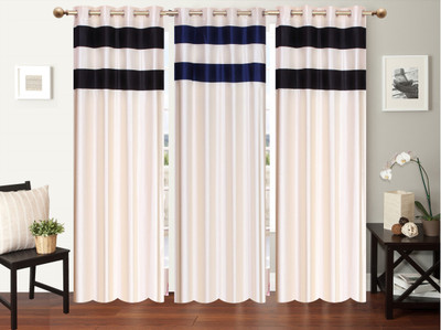 

Furnishing Zone 213 cm (7 ft) Polyester Door Curtain (Pack Of 3)(Plain, Multicolor)