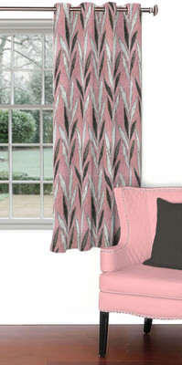 

Skipper 153 cm (5 ft) Blends Window Curtain Single Curtain(Floral, Pink)