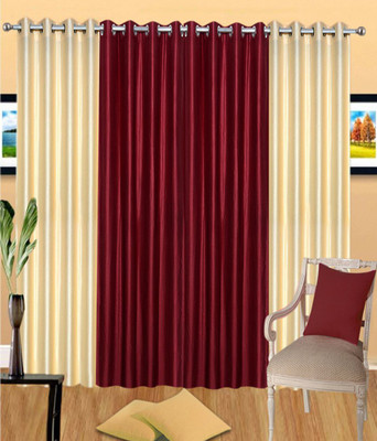 

PHF 108 cm (4 ft) Polyester Window Curtain (Pack Of 4)(Plain, Multicolor)