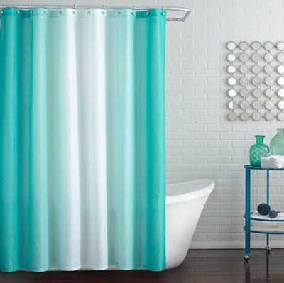 

Skipper Furnishings 198 cm (6 ft) PVC Shower Curtain Single Curtain(Printed, Aqua,White)