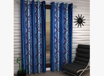 

Home Fantasy 213 cm (7 ft) Polyester Door Curtain (Pack Of 2)(Abstract, Multicolor)
