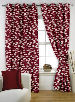 Story@Home 152 cm (5 ft) Polyester Window Curtain (Pack Of 2)(Printed, Multicolor)
