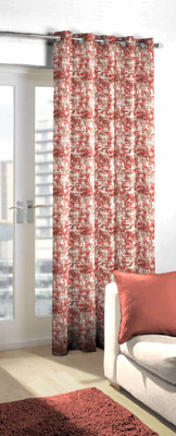 

Skipper 275 cm (9 ft) Blends Long Door Curtain Single Curtain(Abstract, Red)