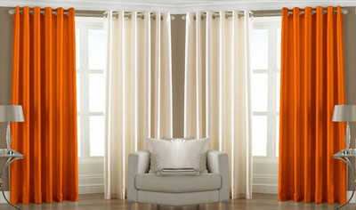 

Abhi Decor 274 cm (9 ft) Polyester Long Door Curtain (Pack Of 4)(Plain, Multicolor)