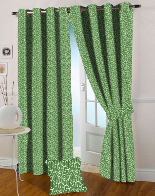 

Presto 210 cm (7 ft) Polyester Door Curtain Single Curtain(Geometric, Green)