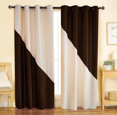 

Home Candy 212 cm (7 ft) Polyester Door Curtain (Pack Of 2)(Plain, Multicolor)